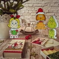 thumbnail image 4 of The Grinch Who Stole Christmas Grinch, Chunky Wood Bobblehead Table Top Décor, 6.5" Tall, MDF, Green, by Ruz, 4 of 5