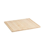 Hammont Bamboo Wood Cutting Board and Serving Tray Eco Friendly Chopping Board 14"x14"x0.5" 2 Pack
