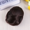 thumbnail image 2 of Synthetic Fiber Hair Extension Chignon Jaw Clip Bun Wig Hairpiece for Bridal Girls, 2 of 6
