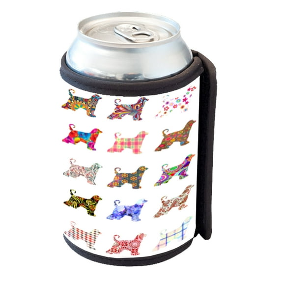 KuzmarK Insulated Drink Can Cooler Hugger - Afghan Hound Dog