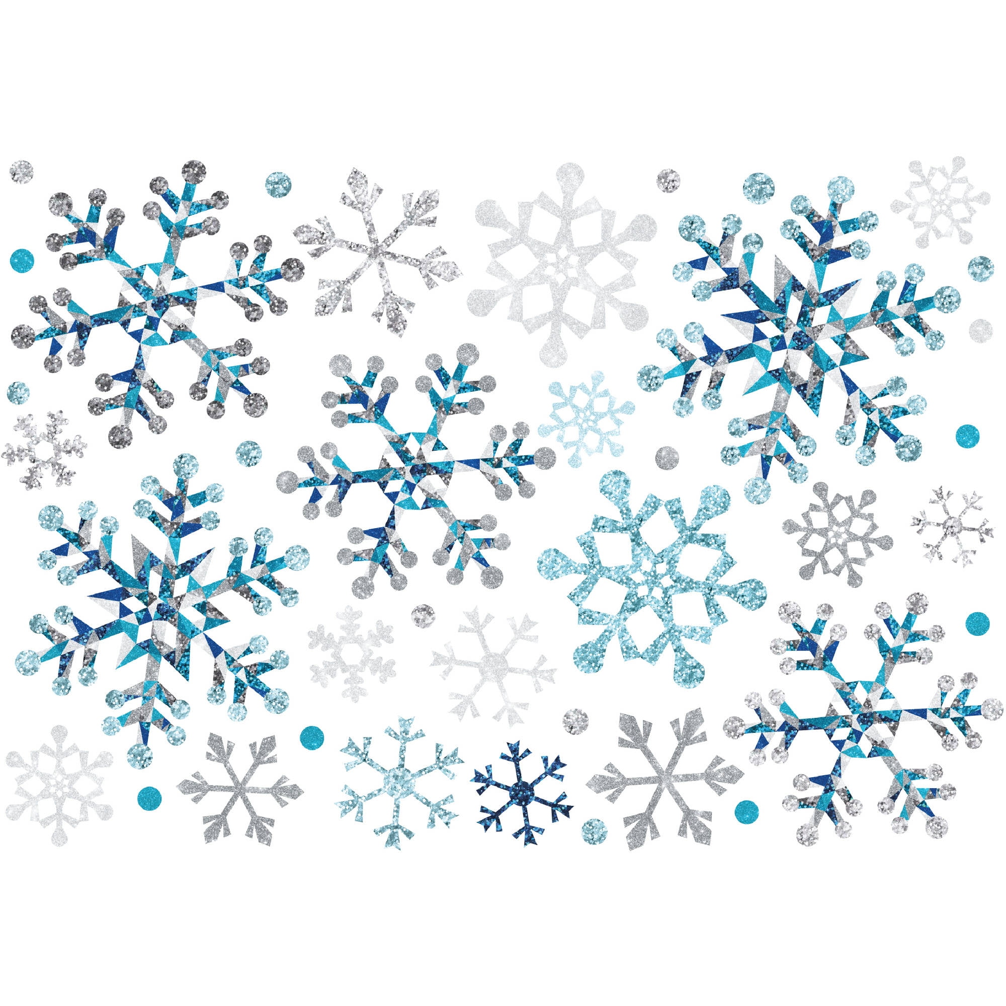 Holiday Time Christmas Decor Snowflake Wall Art