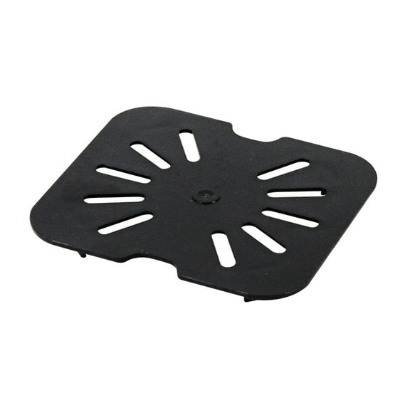 Excellante Sixth size polycarbonate drain shelves, black, NSF certified, comes in each