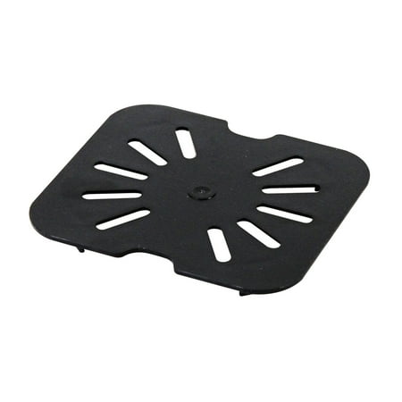 

Excellante Sixth size polycarbonate drain shelves black NSF certified comes in each