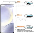 thumbnail image 4 of TOEVER [3+3 Pack] Samsung Galaxy S24 Plus 5G Screen Protector, 3 Pack Shatterproof Premium Tempered Glass + 3 Pack Camera Lens Film, Fingerprint Support, 9H Hardness, Easy Installation, 4 of 6