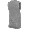 thumbnail image 2 of Youth Padded Compression Shirt Vest Chest Rib Protector for Rugby Baseball Football Basketball Lacrosse, 2 of 7
