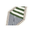 thumbnail image 5 of INSPIRE CHIC Women's Crinkle Pleated Stripe Rhombus Neck Scarf Crumple Neckerchief Green, 5 of 5