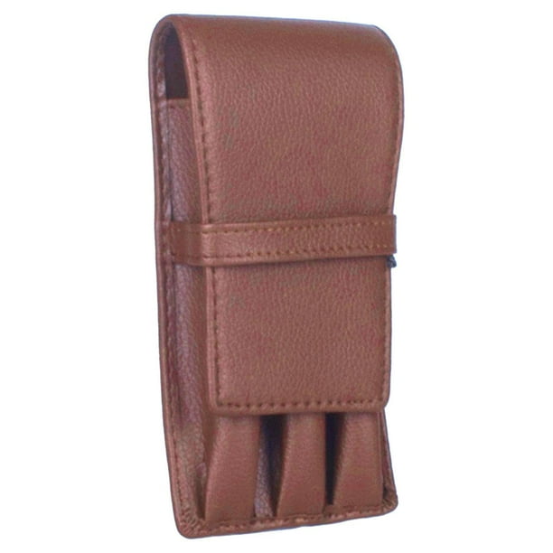 Estuche para lápices, Estuche para lápices, 3 compartimentos, Minimalista, Material de oficina, Estuche para bolígrafos Café