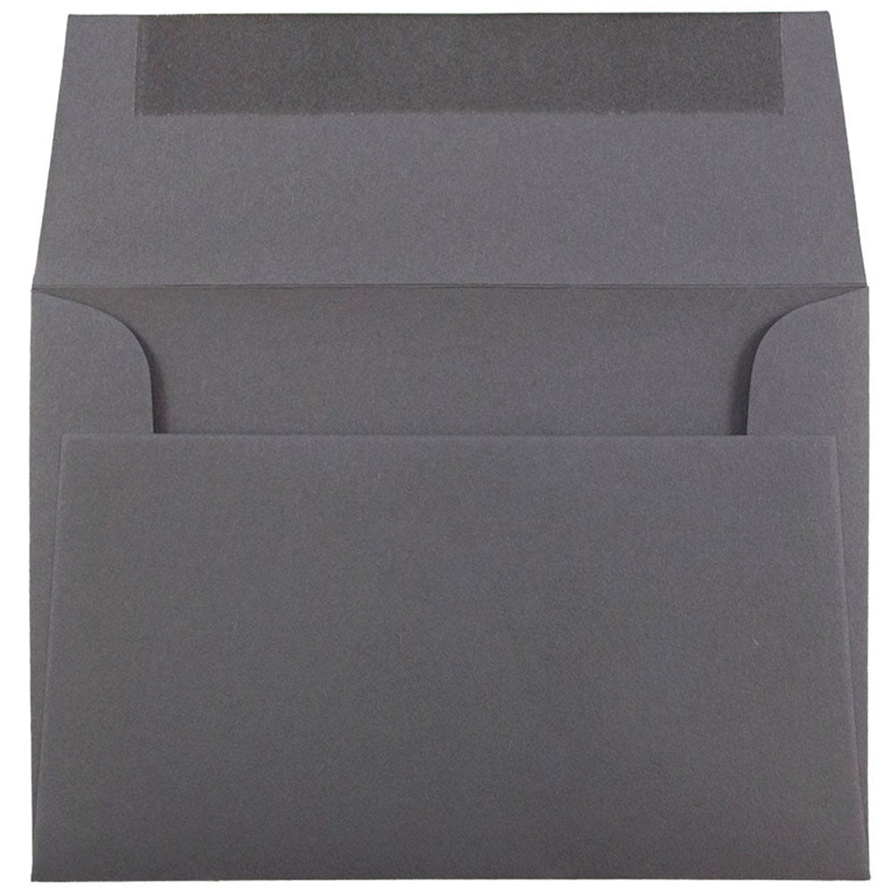 JAM Paper 4Bar A1 Envelopes, 3 5/8 x 5 1/8, Dark Grey, 1000/Carton