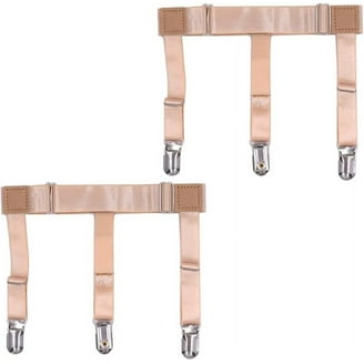 Hold’Em Garter Grip Shirt Stays - Y-Style, Made In USA, Ultra-Soft Elastic With Durable Clips - Keep Your Shirt Tucked All Day