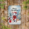 thumbnail image 2 of Merry Christmas Bull Terrier Enjoys Woofmas Winter Xmas Holiday Vertical Metal Aluminum Sign Bully Dog Lovers Gifts Idea Wall Art Home Decor - 02022, 2 of 5