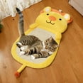 thumbnail image 1 of Rascador para gatos, alfombrilla de sisal, alfombrilla para rascar gatos, cojín duradero para mascotas, juguete interactivo colgante, cama de salón, León de color amarillo Salvador Dali Disuasorio de arañazos de gato, 1 of 10