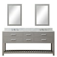 thumbnail image 2 of Water Creation Madalyn 72" Wood Double Bathroom Vanity in Cashmere Gray & White, 2 of 7