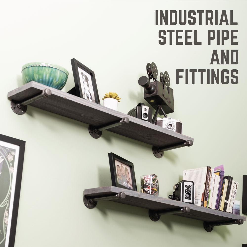 1/2 In X 10 In  Shelf Bracket Kit, 6 Pack