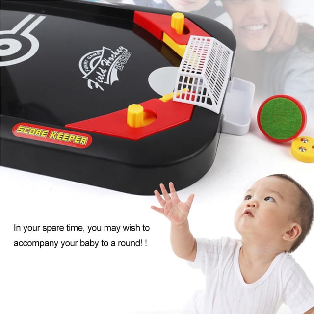 VONKY 2 In 1 Mini Ice Hockey Table Soccer Desktop Battle Game For Kids Family Interactive Soccer Toy