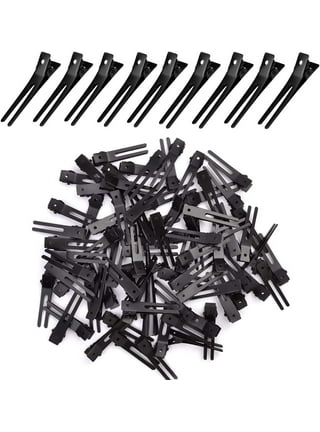 65Pcs Duck Billed Hair Clips for Styling Sectioning, Metal Silver Alligator  Hair Clips for Women, 3 Sizes Long Hair Clips for Roller, Pin Curl Loc