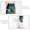 thumbnail image 2 of Bee Stunning Chiffon Women's Summer Beach Dress with Polyester Straps, 2 of 6