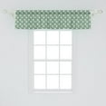 thumbnail image 2 of Ambesonne Green Window Valance, Greek Love Cupid, 54" X 12", Jade Green Purple Cream, 2 of 3