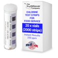 thumbnail image 1 of Tiras Reactivas para Cloro FryOilSaver 20 x Viales de 100 0-200PPM, 1 of 6