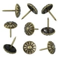 thumbnail image 1 of 100pcs Tachuelas de tapicería, Tachuelas de muebles de 7/16 pulgadas para tapicería, Tachuelas decorativas para madera, Tachuelas de tapicería de latón antiguo, 1 of 5