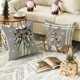 thumbnail image 5 of ZHAOCHENG Fundas de almohada con diseño de árbol de Navidad, reno, camión, rayas grises, 18 x 18 pulgadas, funda de cojín de invierno, decoración para sofá, juego de 4, 5 of 5