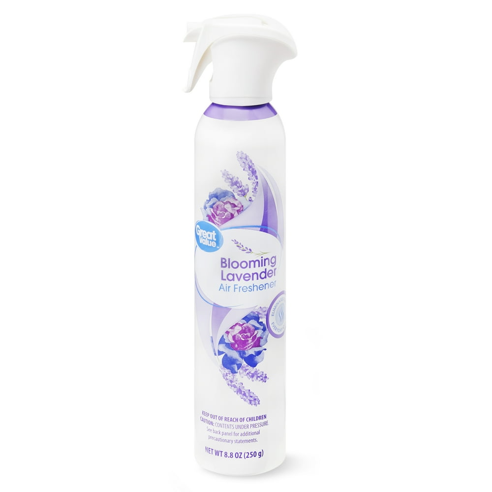 Great Value Blooming Lavender Fresh Aerosol Room Air Freshener Spray, 8