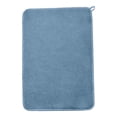 thumbnail image 2 of Dish Drying Mat, Extra Large 24x17 Inch Absorbent Microfiber Drainer, Pinstripe Blue DesignforKitchen Countertop, Drying Rack Liner and Protector, 45x60cm, 2 of 9