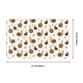 thumbnail image 5 of Snail Autumn Leaf Print Front Door Mat, Indoor Mats for Bedroom Bathroom Kitchen, Floor Mat Non-Slip, Soft Carpet Floor Cover Machine Washable Entryway Mat - 20x31.5in, 5 of 5