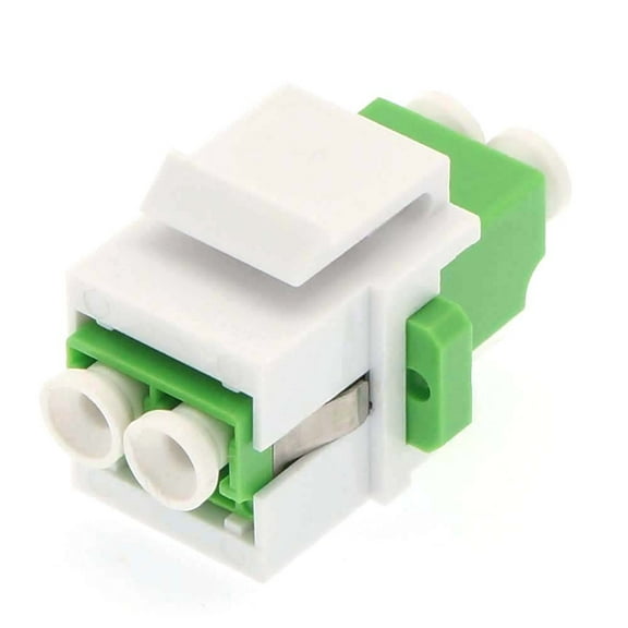 ACCL Keystone Jack LC/APC Singlemode Dupplex Green, 1 Pack