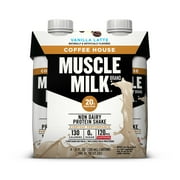 Muscle Milk Coffee House Non Dairy Protein Shake Vanilla Latte 11 Fl Oz 4 Count Carton