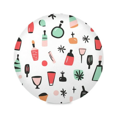 

15.4inch Round Placemats DIY Printing Design Suitable for Kitchen Table Party Decoration Many Small Items