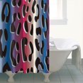 thumbnail image 4 of Colorful and Black Of Leopard Print Shower Curtain 72"x84" ,Bathroom Decorative Shower Curtains Set with 12 Hooks,Modern Waterproof Washable Shower Curtain, 4 of 6