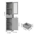 thumbnail image 7 of Homfa Narrow Kitchen Pantry Storage Cabinet, 67" Slim Pantry Cabinet with Drawer and Door, Space-Saving Freestanding Storage Cabinet for Small Place, Gray, 7 of 7