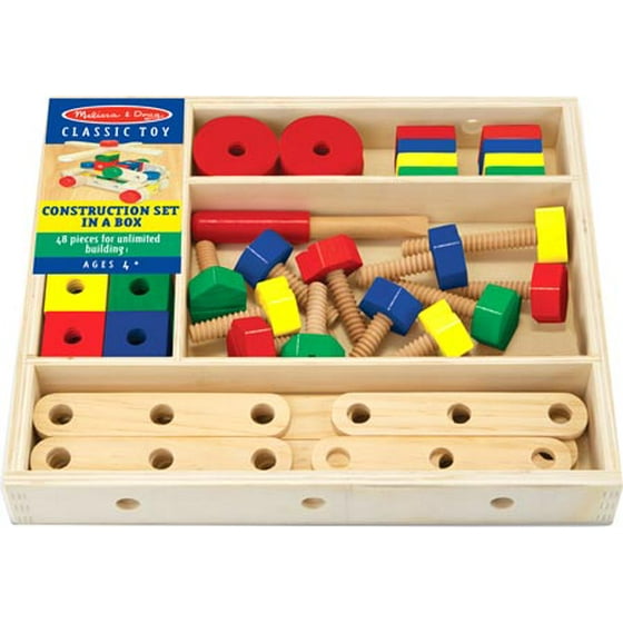 Children S Melissa Doug Construction Set In A Box Com