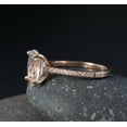 thumbnail image 3 of HeartsAndYou 2ct Natural Peach Morganite & Diamond Accents Ring 100% REAL 14k SOLID Rose Gold, 3 of 9