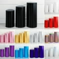 thumbnail image 3 of Mightlink 3Pcs Party Cylinder Pedestal Stand Cover Plinth Pillar Decorative Sleeves Birthday Party Wedding Decor Dessert Base Wrap Cloth Party Planner, 3 of 7
