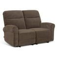 thumbnail image 6 of MCombo 64.6" Wall Hugger Power Loveseat Recliner Sofa with USB Ports, Reclining Loveseat for Small Spaces Living Room RV, Fabric PR635M1 (Brown), 6 of 10