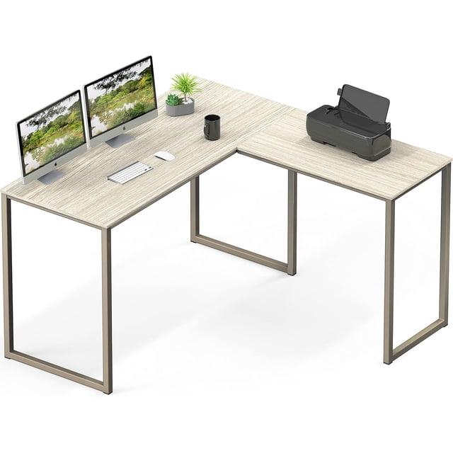 Commercial-Grade Office Computer Desk x cm Silver w/Espresso Top