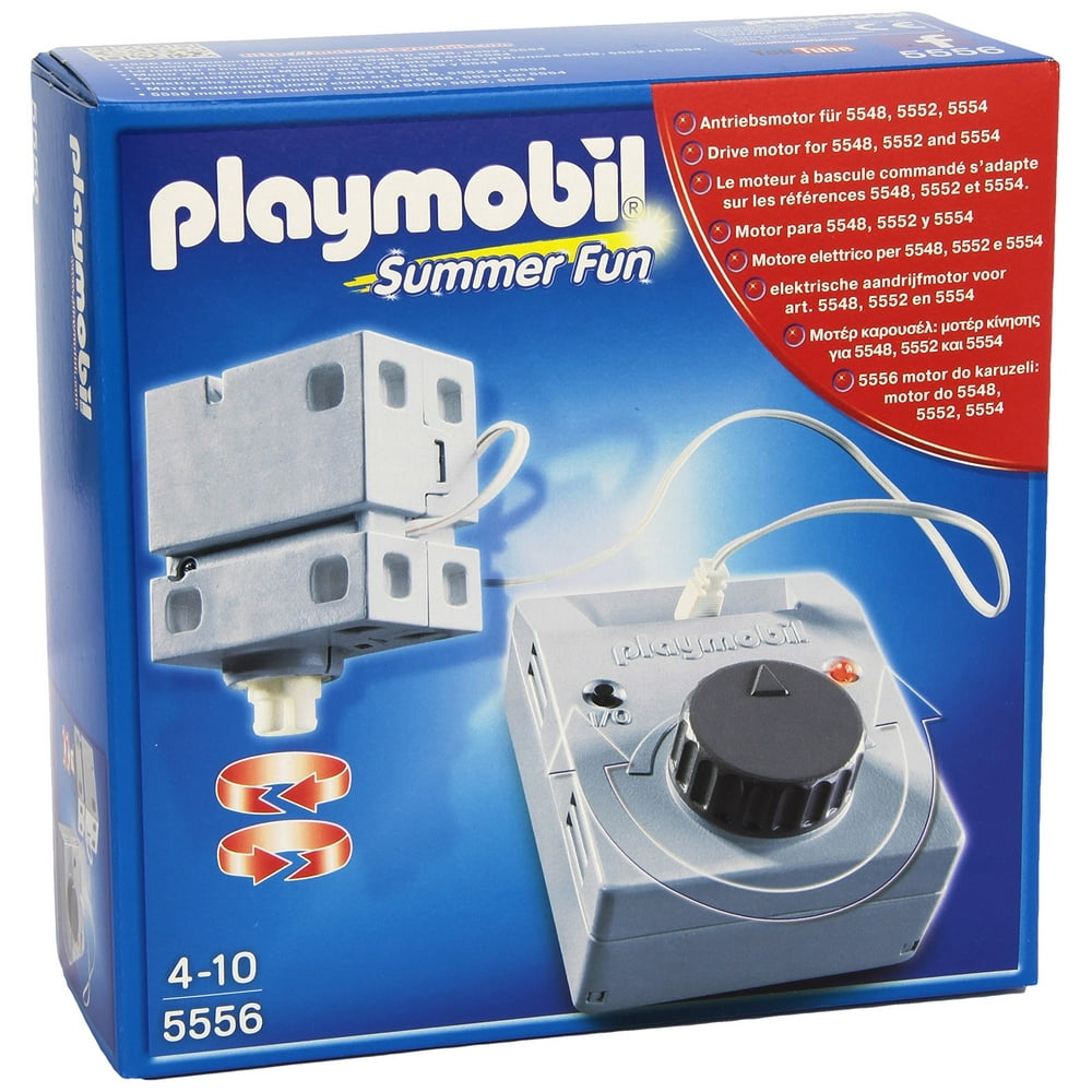 PLAYMOBIL Electric Ride Motor Set WORN, HOLE IN ORIGINAL BOX