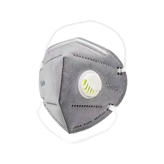 XIRQI 10 Pack Activated Carbon Dust Mask, 7-Layer Breathable Protection, Individually Wrapped, Gray