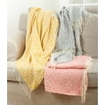thumbnail image 2 of Fennco Styles Jacquard Design Throw Blanket - 3 Colors (Saffron), 2 of 2