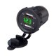thumbnail image 4 of Riwesomey Luz indicadora del voltímetro digital del enchufe del del coche del USB dual 4.2A Paneles de instrumentos para automóviles Luz verde, 4 of 8