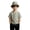 Khaki, variant on Kids Fedora Hat Boys Straw Sun Hat, Summer Beach Jazz Cap with Stripe Band, Lightweight Dress Up Accessory for Toddler Boys (Ages 3-7)