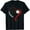 Black, variant on Womens Love Pickleball T-Shirt Black Small