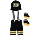 thumbnail image 3 of Disfraces para bebés, atrezos para fotografía de bebés, traje de fotografía para recién nacidos de bombero, accesorios de fotografía para bomberos, solución innovadora, 3 of 9