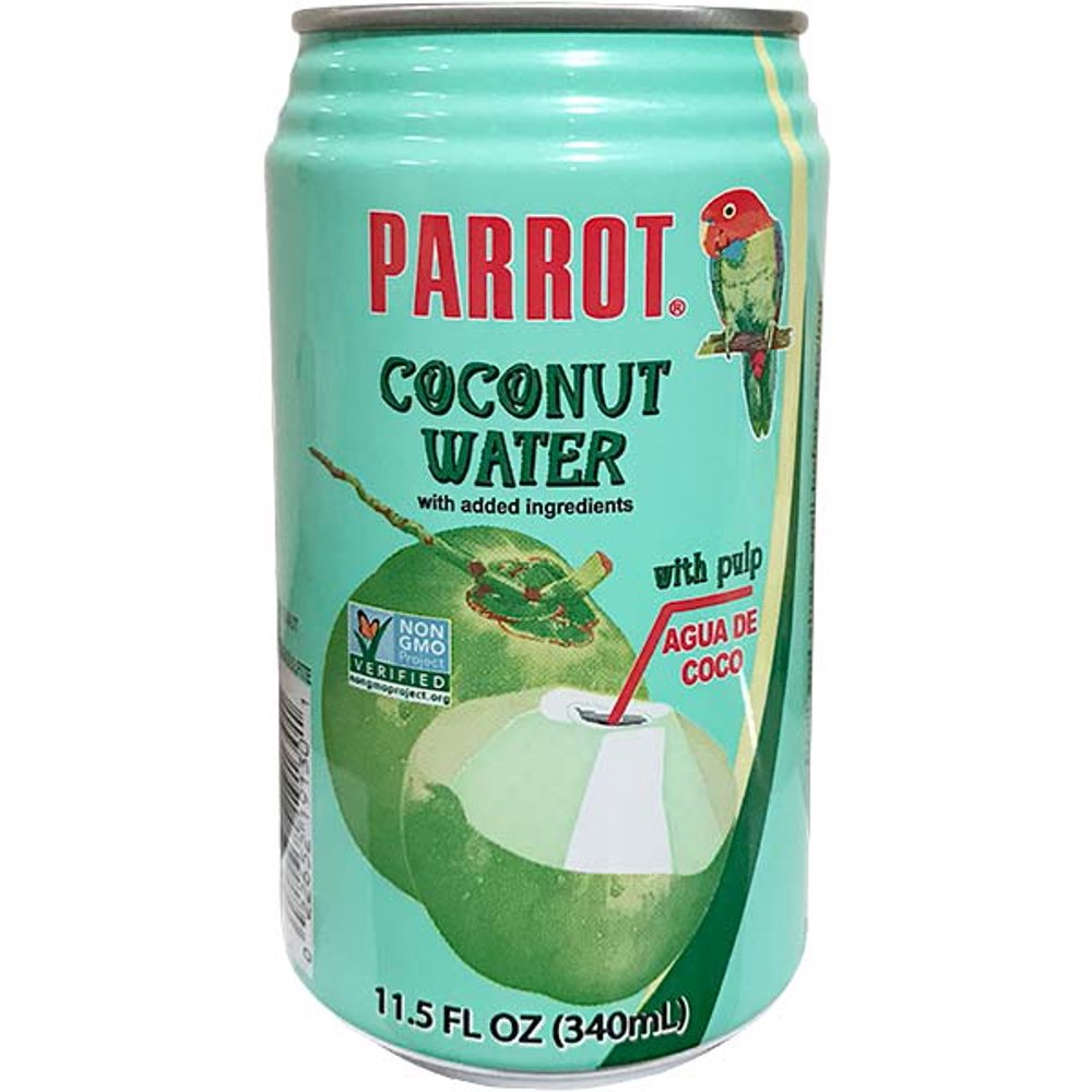 Parrot Coconut Water, with Pulp, 11.5 Oz, 24 Ct