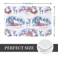 thumbnail image 2 of Pofeuu Snowy Cottage Holiday Scene Print Flannel Doormats Rug16"x24"Rug Washable Doormats Indoor Outdoor Rugs for Layered Front Door Mats, Porch, Kitchen, Entryway, 2 of 7