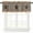 Brown, variant on Country Star Farm Valances for Windows Farmhouse Kitchen Curtains Valances Rod Pocket Valance Curtains for Kitchen Windows Farmhouse Plaid Texas Vintage Fruit Window Valances for Bathroom 42"x12"
