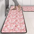 thumbnail image 2 of Kitchen Rugs Sets Of 2,Pink Christmas Snowman Pattern Anti Fatigue Kitchen Mat Rugs Non Slip Washable,Decorative Kitchen Floor Mats for Kitchen,Sink,Laundry,17"x47"+17"x47", 2 of 5