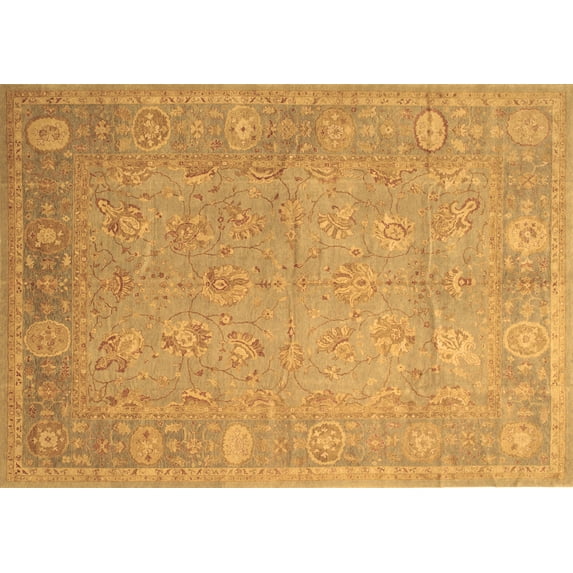 Ahgly Company Indoor Rectangle Oriental Brown Traditional Area Rugs, 7' x 10'