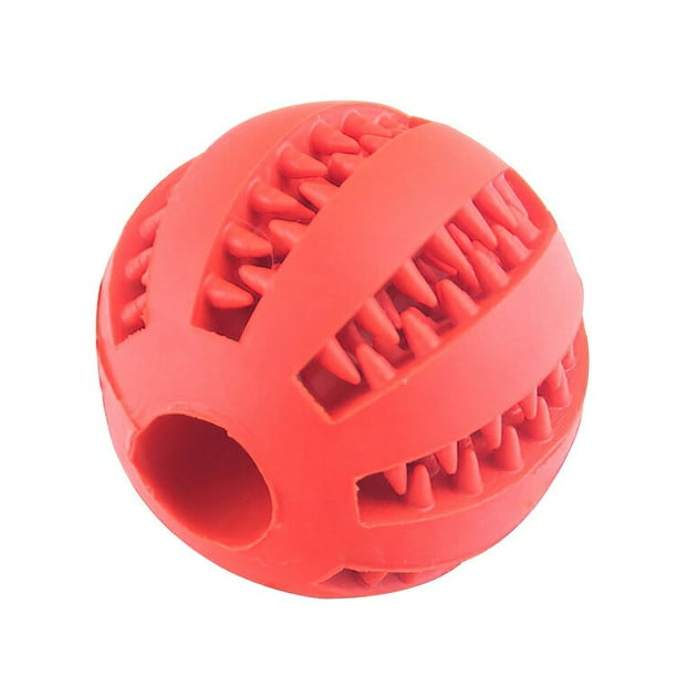 Pelota interactiva elástica para perros pequeños, juguete masticable para cachorros, Limpieza de dientes, Bola de comida de goma, accesorios para mascotas qym unisex